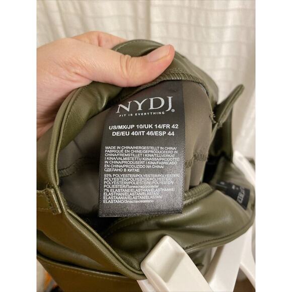 nydj sculpt her pants 10 Women Green Wide Leg Going Out - Picture 6 of 6